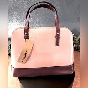 Kate Spade Pebble Leather Pink & Burgundy Crossbody Bag